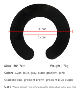 Châle professionnel imperméable en silicone pour <span class=keywords><strong>barbier</strong></span>, collier de protection pour coloration capillaire, bavoir de coupe pour coiffure - Product Image 5