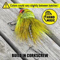 Leurre souple de simulation Spinpoler Mini Mouse Swimbait, imitation poil de cerf, pour pêche en mer en eau moyenne, pour poisson-chat, saumon, brochet