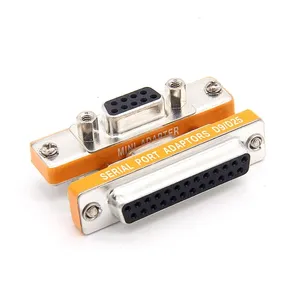 Adaptateur DB25 vers DB9 mâle vers DB9 mâle/femelle DB25 femelle vers DB9 mâle/femelle connecteur de Port série D-SUB Mini changeur de sexe