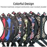 Harnais pour animaux de compagnie réglable sur mesure, prix d'usine, vente en gros, pour chiens et chats, respirant, grand, sans traction, solide, simple, en nylon, confortable à porter