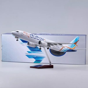 Modèle d'<span class=keywords><strong>avion</strong></span> en résine Boeing 737 flydubai à l'échelle 1/85, 47 cm, objet de <span class=keywords><strong>collection</strong></span>, cadeau, avec trains d'atterrissage - Product Image 2
