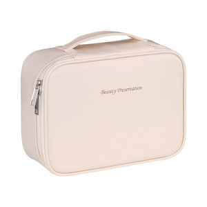 <span class=keywords><strong>Borsa</strong></span> per il Trucco <span class=keywords><strong>Grande</strong></span> da Viaggio Multifunzionale con Logo Personalizzato, Cerniera in PU, Manico Morbido, Impermeabile, per Organizzazione - Product Image 1