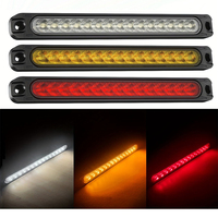 Nouvelles barres lumineuses LED de 10\" et 15\" pour remorque automobile, feux de signalisation, feux arrière, bande lumineuse, feux arrière latéraux ambrés pour camion