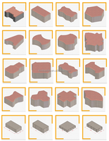 Moule pour blocs de béton, moule pour pavés en béton, moule pour briques creuses en ciment, moule pour machine à blocs