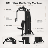 Machine à papillons professionnelle TZ pour exercices de musculation avec charge par broches – Équipement de fitness de haute qualité pour salle de sport