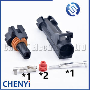 1 Pin konektor tahan air otomatis steker 12065172 12065171 untuk GM Corvette Hummer CHEVY SILVERADO 19368859 PT170 210-0184 12101763 - Product Image 1