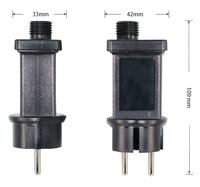 Adaptateur secteur DC AC IP44 12V 500mA 300mA 250mA 6W 3.6W 3W pour lumières de Noël