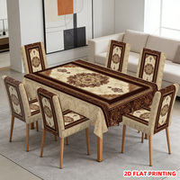 Housse de chaise de salle à manger extensible en Spandex Kongyu Home Textiles, imprimé Mandala Persan, impression 2D, élastique, vente en gros