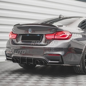 ลิ้นกันชนหลังแบบดิฟฟิวเซอร์ สีดำเงา สำหรับตกแต่งรถยนต์ BMW F82 F83 M4 ปี 2014-2020 อุปกรณ์ตกแต่งรถยนต์ - Product Image 3
