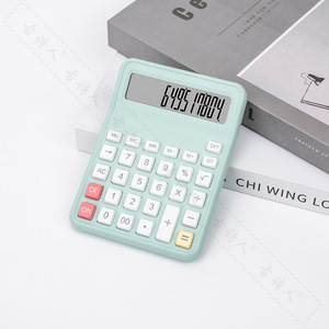 เครื่องคิดเลขทันสมัย สีชมพู จอแสดงผล 12 หลัก สำหรับนักเรียน ใช้งานได้หลากหลาย ดีไซน์เงียบ - Product Image 2