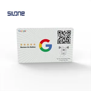 Carta regalo per google play google review card Rfid Smart metal business PVC con stampa personalizzata con carta d'identità google