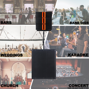 80,000W <span class=keywords><strong>18</strong></span> "<span class=keywords><strong>inch</strong></span> loa siêu trầm hoạt động hiệu suất cao mảng dòng loa PA hệ thống với 4 loại pre-set DSP hiệu ứng bocina parlant - Product Image 6