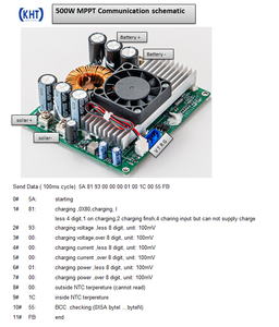Контроллер заряда KHT 500W Smart Solar 30A MPPT для литий-ионных аккумуляторов, чистая синусоида, высокая эффективность, для наружных систем (схема) - Product Image 2