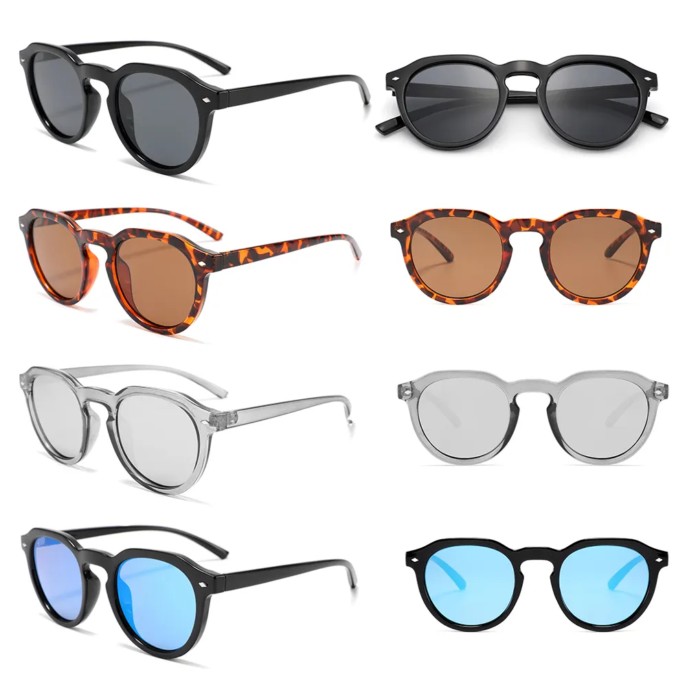 CONCHEN Günstige Großhandel Hot Selling Sonnenbrille Custom Design Klassischer Stil Rund rahmen Sonnenbrille für Frauen Männer