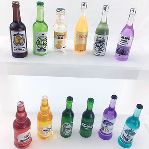 Adornos de Resina en Miniatura 3D, Accesorios DIY para Decoración de Escenas en Miniatura, Imitación de Botellas de Vino y Cerveza, Decoraciones para <span class=keywords><strong>Casa</strong></span> de Muñecas - Product Image 2