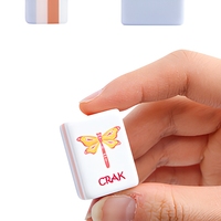 Mahjong américain moderne de qualité professionnelle, 160 tuiles en acrylique superposées violettes, motif floral printanier, personnalisé, pour 4 joueurs
