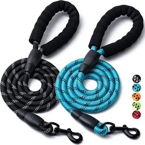 Factory Custom Logo Solid Luxury Smart Strong Waterproof Comfortable Large Reflective Nylon Round Rope <b>Dog</b> Pet <b>Leash</b> - Product Image 1