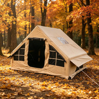 Tente gonflable de plage avec protection UV, imperméable, avec auvent étendu pour les vacances d'été en bord de mer et le camping