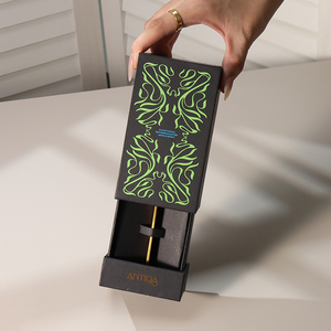 Luxury <b>Black</b> Sliding Drawer Gift <b>Box</b> Spoon Cutlery Packaging <b>Box</b> With Custom Insert - Product Image 3