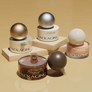 Flaconi in Vetro Premium Unici con Gradiente Opaco Viola da 30-<span class=keywords><strong>50</strong></span> ml per Lozioni Cosmetiche e Fondotinta con Tappo a Sfera Rotonda - Product Image 4