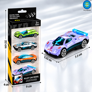 Modellini di Auto da Corsa in Metallo Pressofuso 1:64, 6 Stili Assortiti, Vernice Perlata, Auto Sportive Scorrevoli, Set Regalo per Bambini - Product Image 4