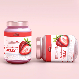 Tùy chỉnh không thấm nước dán logo thực phẩm chai bao bì Sticker dính Glossy dâu tây Jar bao bì dán - Product Image 3
