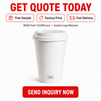 Gobelet en papier à café à paroi simple, blanc uni, 8 oz, avec revêtement PE, personnalisable, qualité alimentaire, vente en gros, offre spéciale