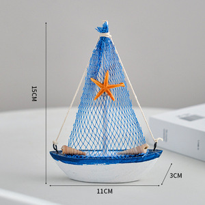 Modèle de <span class=keywords><strong>voilier</strong></span> en bois méditerranéen en gros, ornement créatif, accessoires de photographie pour boutique en ligne, décoration de gâteau, <span class=keywords><strong>voilier</strong></span> - Product Image 6