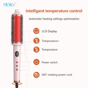 מברשת מסלסל שיער חשמלית תרמית יונית של MESKY עם צג LCD לתצוגת טמפרטורה - Product Image 3