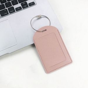 Etiqueta de equipaje de cuero personalizada Etiqueta de maleta Etiqueta de embarque de equipaje Titular de dirección de identificación Etiqueta de viaje - Product Image 5