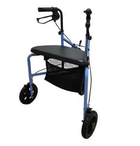 Andador de 3 ruedas con asiento-Andador Tri <span class=keywords><strong>Rollator</strong></span> para personas mayores y adultos-Ligero y plegable, con asiento, frenos y ruedas - Product Image 4