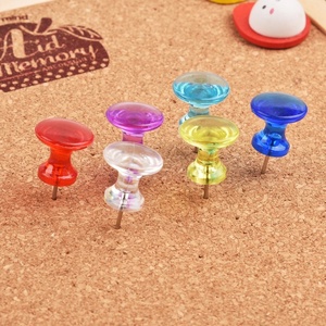 Chinchetas Decorativas Transparentes y Coloridas para Oficina, Prácticas Chinchetas y Tachuelas - Product Image 3