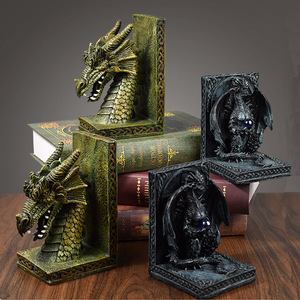 Dragons Castle Mystic Vintage soporte para extremos de libros tapones pesados estantes de estantería para sostener libros biblioteca estante divisores decoración del hogar - Product Image 1
