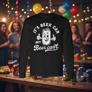 Camiseta de manga larga con diseño de cerveza, no se puede beber cerveza, humor para despedida de soltero - Product Image 3
