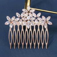 Accessoires de cheveux de mariage élégants faits à la main peigne à cheveux de mariée fait par des cristaux