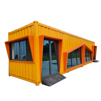 Rumah Kontainer Flat Pack Kustom Modular Prefab Toko Komersial Kantor Toko Kecil Kabin Perakitan Cepat Prefabrikasi Dengan Kustomisasi