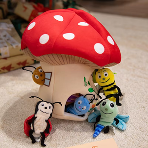 Đồ chơi rối tay hình sâu bướm, bọ rùa bằng bông PP, dùng cho kể chuyện gia đình, nhập vai, đồ chơi ngón tay cho trẻ em - Product Image 3