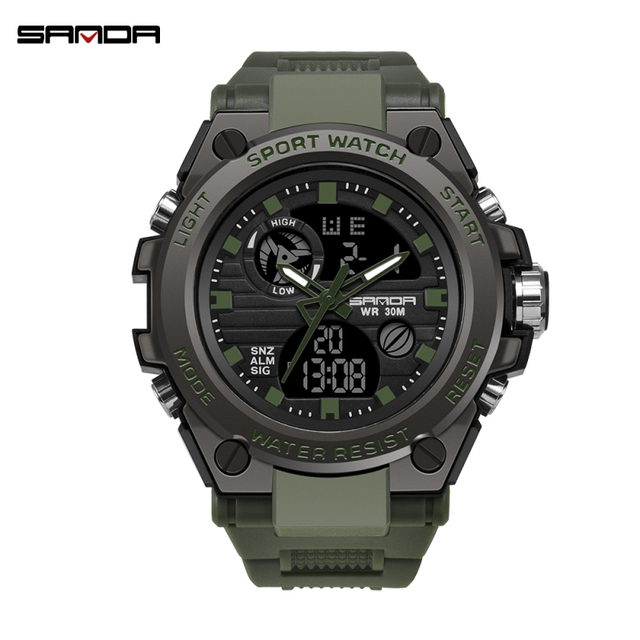 SANDA Brand G Style Men Digital Watch Shock Luxury Sports Watches Fashion Waterproof Electronic Wristwatch  Relogio Masculino