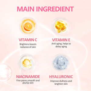 Prix bas Ensemble de soins 4IN1Skin Biologique 100% Vitamine C Marque privée Meilleur blanchissant, éclaircissant, hydratant, <span class=keywords><strong>Crème</strong></span> réparatrice pour le <span class=keywords><strong>visage</strong></span> - Product Image 4