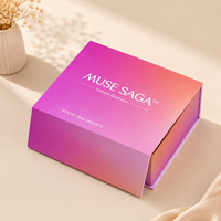 Boîte d'emballage personnalisée pour soutien-gorge adhésif, boîte cadeau rigide magnétique de luxe pour soutien-gorge invisible en silicone avec insert en EVA