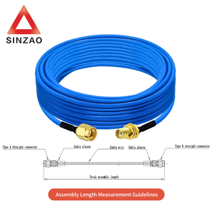 Wayiii rg402 fep SMA Nam Góc phải 18Ghz tùy chỉnh cáp đồng trục lắp ráp che chắn lò vi sóng cáp thông tin liên lạc - Product Image 6