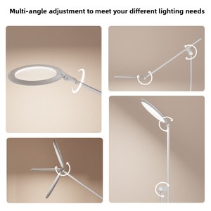 Lámpara de mesa de control remoto de metal completo de 22W, lámpara de pie regulable fácil de desmontar para sala de estar moderna, dormitorio, diseño plegable - Product Image 5