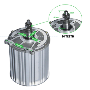 Moteur d'essieu arrière de voiture électrique et différentiel 1800W Moteur Brushless 6 Kw Dc Motor For Car - Product Image 4