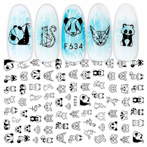 Autocollants pour ongles en 3D, autocollants de visage, de style abstrait, Sexy, pour <span class=keywords><strong>manucure</strong></span>, décoration artistique, curseur d'eau, <span class=keywords><strong>2022</strong></span>, 1 pièce - Product Image 4
