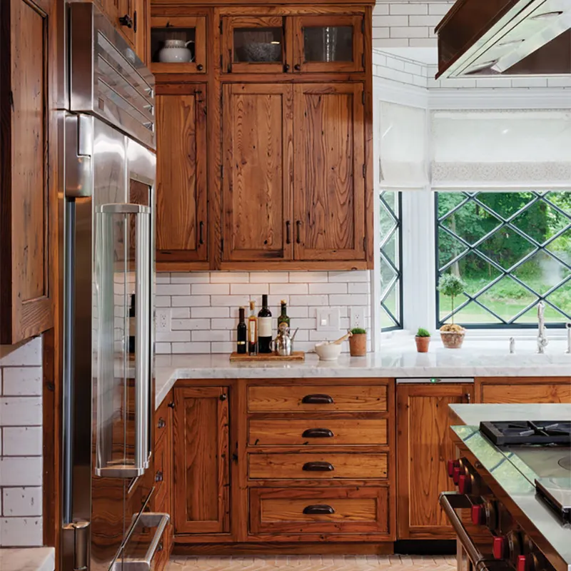 Hot Sale Cheap Custom Hamptons High End American Inset Cuisine Hdf Shaker Door Style Kitchen Cabinet