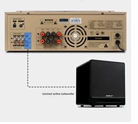 SHILE BG-8 Kit Audio Profesional Mini untuk Ruang Rapat OK-555C Kombinasi untuk Speaker Musik Latar Belakang Ruang Tamu