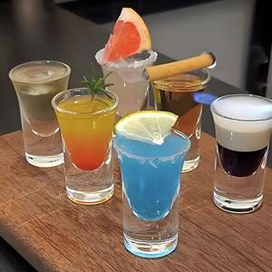 Venta al por mayor <span class=keywords><strong>1</strong></span> oz Mini Multi-Color Bullet Vaso de chupito sin logotipo personalizado Gafas Pedido al por mayor para servir vino Whisky Vodka en bares