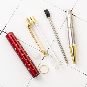 Bolígrafos de punta redonda metálicos flotantes con purpurina DIY, populares y de moda, de 1.0 mm de ancho de escritura, personalizables con logotipo - Product Image 5