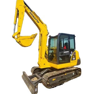 Mini-excavatrice sur chenilles hydraulique d'occasion Komatsu PC56, excavatrices d'occasion PC60 PC55 certifiées CE - Product Image 1