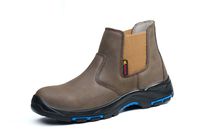 Zapatos de Seguridad Duraderos y Funcionales para Hombre, Zapatos de Trabajo para Construcción y Fábrica, Corte Medio, Invierno, Tela Elástica, Puntera de Acero, Antideslizantes